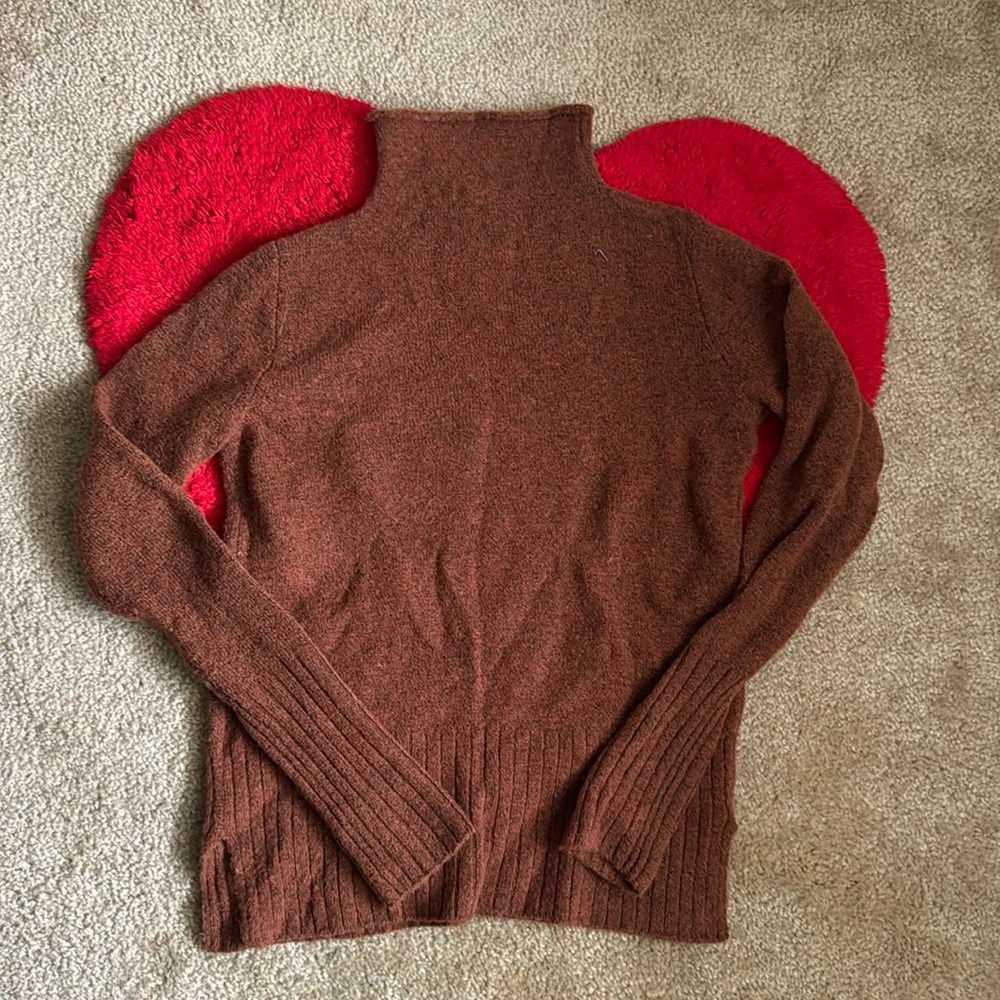 Madewell wool blend funnel neck sweater